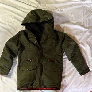 Arizona Jean Company Olive Hooded Puffer Jacket (3-in-1)